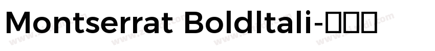 Montserrat Boldltali字体转换